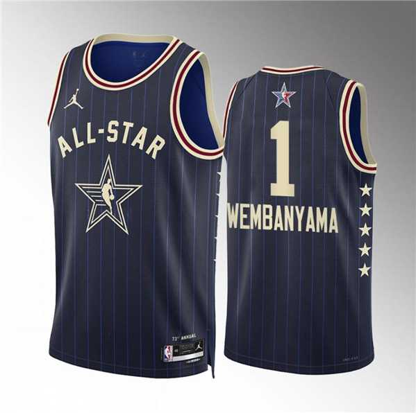 Men's 2024 All-Star #1 Victor Wembanyama Navy Stitched Basketball Jersey,We sell and wholesale Men's 2024 All-Star #1 Victor Wembanyama Navy Stitched Basketball Jersey on line form chian!